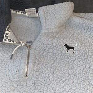 PINK Baby Blue Sherpa Pullover